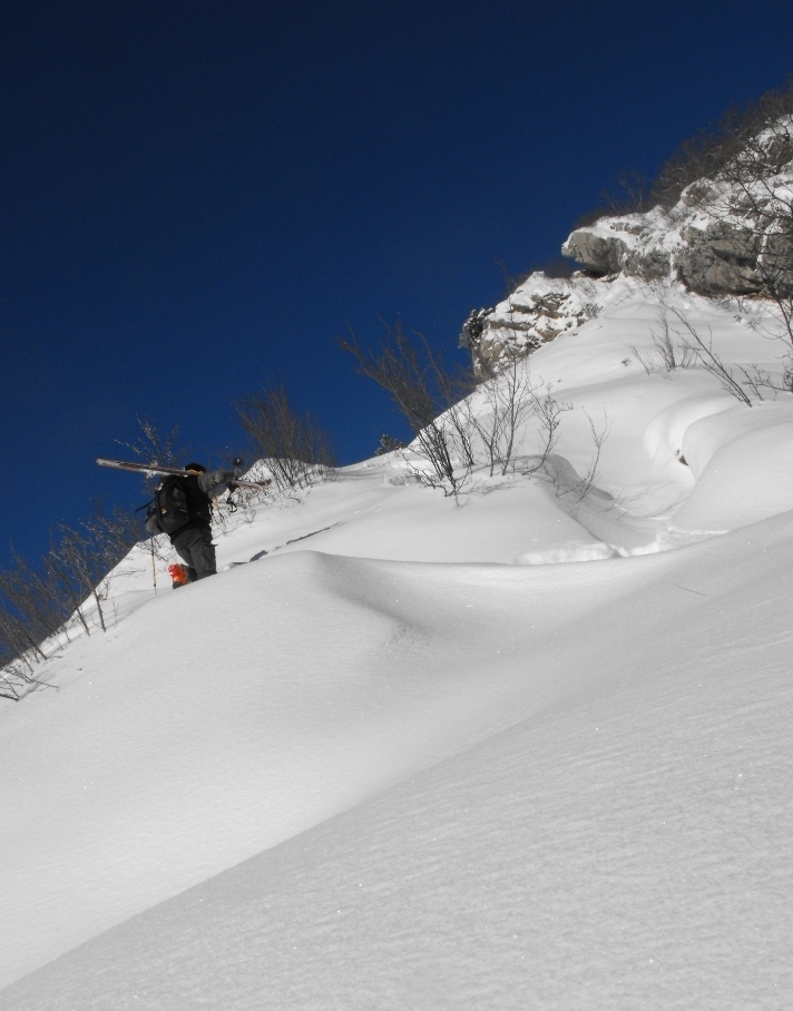 Veyrier : sous le sommet, dans le crux...