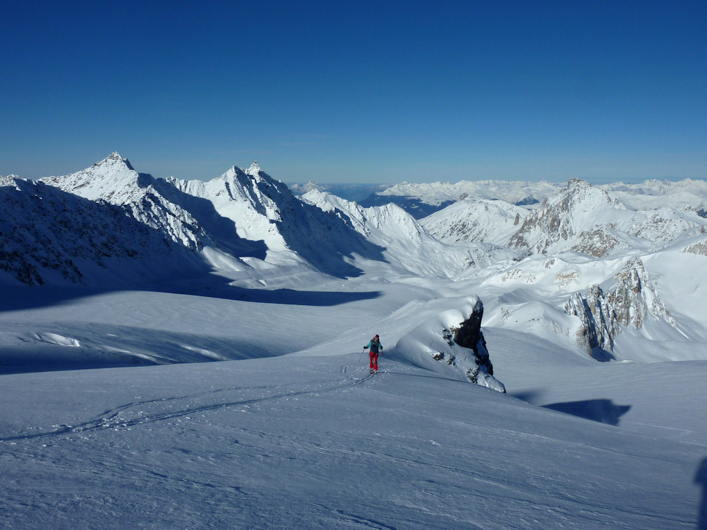 Glacier de Gebroulaz : Vue vers le Nord