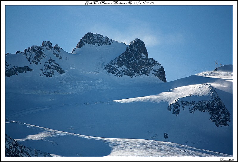 #6 Pic de la Grave : Zoom sur le Pic de la Grave et le glacier de la Girose. Pic de la Grave : Zoom sur le Pic de la Grave et le glacier de la Girose.