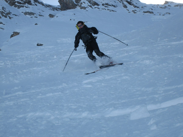 #8 Dans le couloir N : Dju dans le couloir nord de la Roche à Thomas Dans le couloir N : Dju dans le couloir nord de la Roche à Thomas