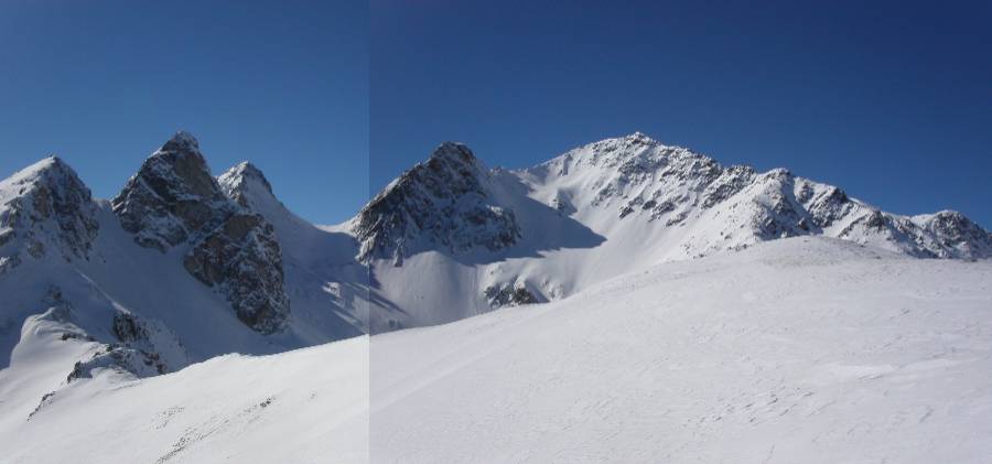 #1 Face nord des Sarrasins : Une pléiade de couloirs plus ou moins raides et totalement inconnus! Face nord des Sarrasins : Une pléiade de couloirs plus ou moins raides et totalement inconnus!