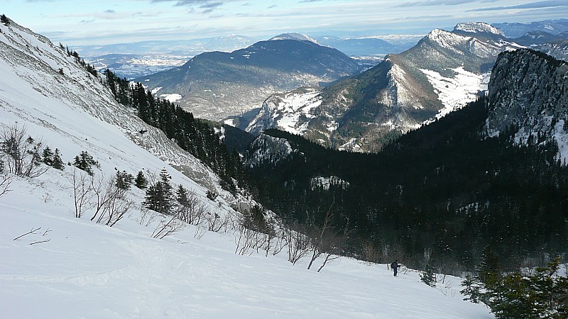 #10 Descente prudente ... : ... sur la petite épaule boisée Descente prudente ... : ... sur la petite épaule boisée
