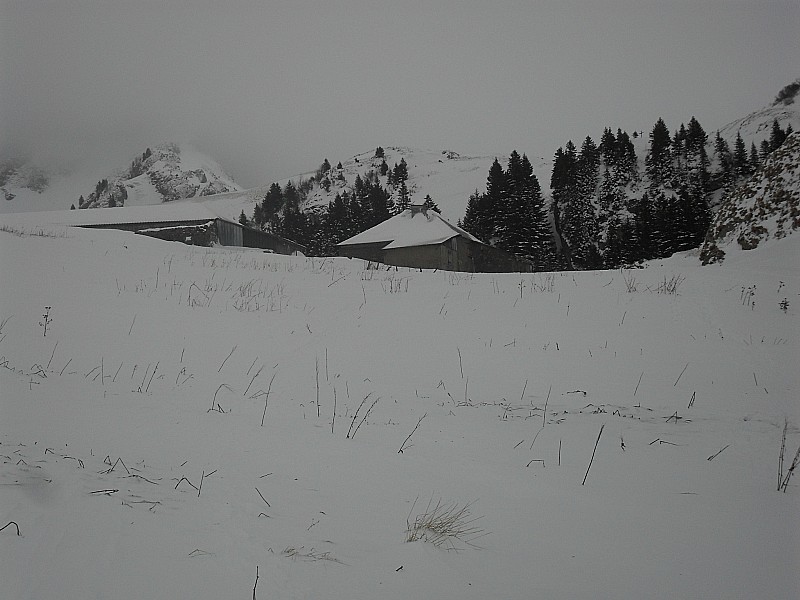 #1 Chalet d Chalet d'Oche : Arrivée solitaire sur les chalets d'Oche.
Recherche désepérément bonne neige