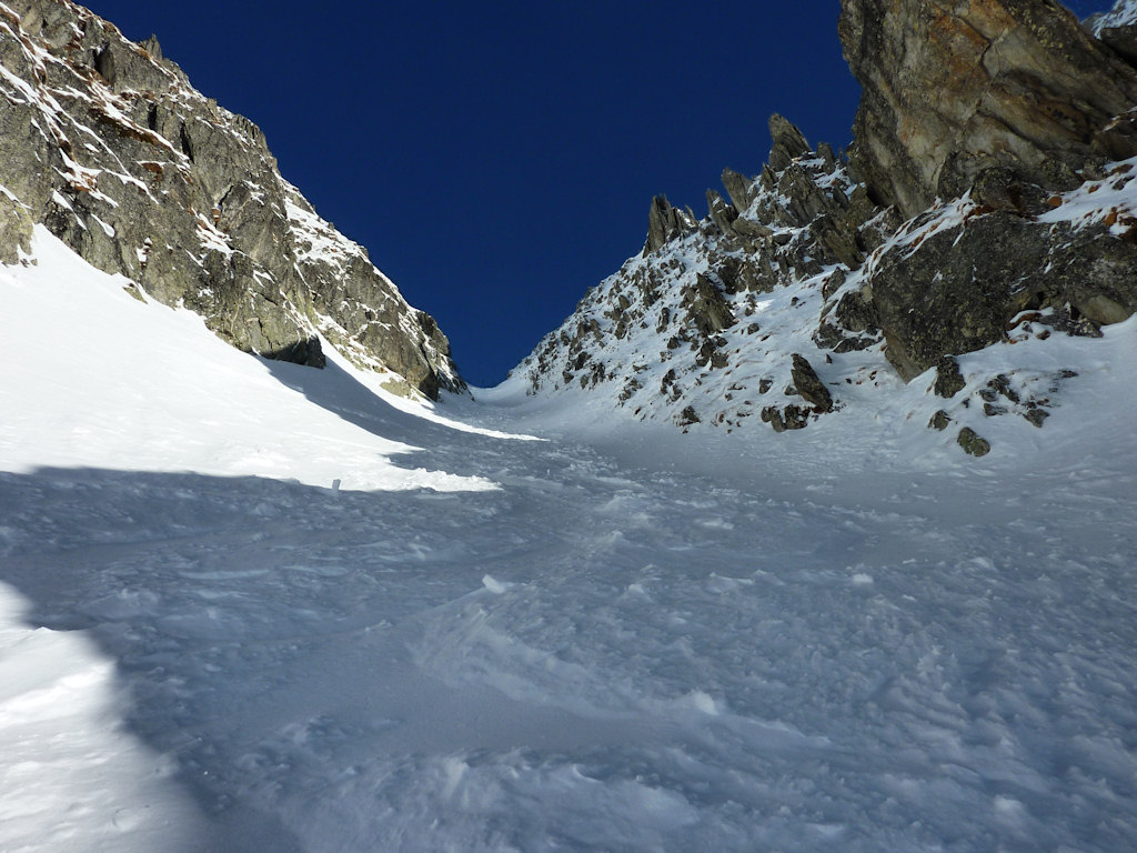 Le couloir SW : déjà tracé.