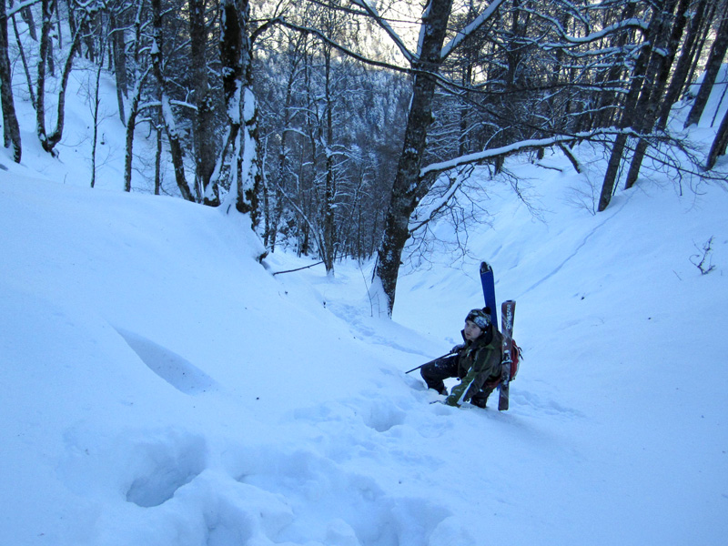 #1 Couloir du Cuisinier : Bat qui brasse dans le haut du couloir. Couloir du Cuisinier : Bat qui brasse dans le haut du couloir.