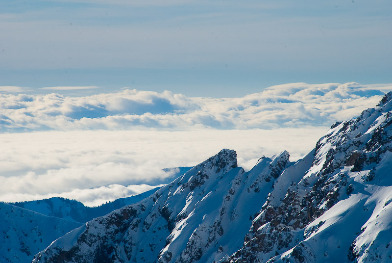 Mer de nuage : Vue de la Baisse du Basto