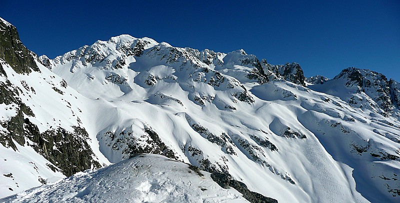 #3 Au col de l Au col de l'Aigleton : Belle vue côté crête des Illettes et Belle Etoile