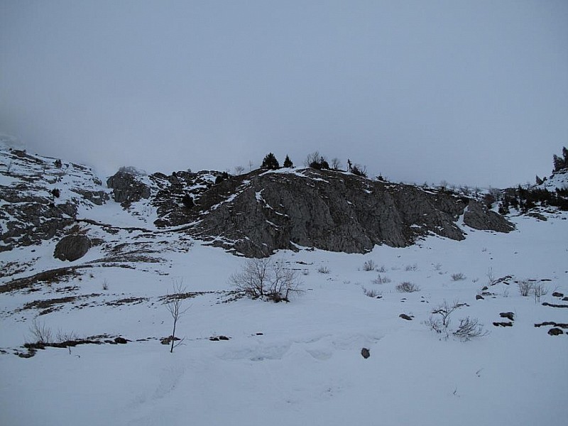 #4 Pointe Blanche : La face au départ... Sec Pointe Blanche : La face au départ... Sec