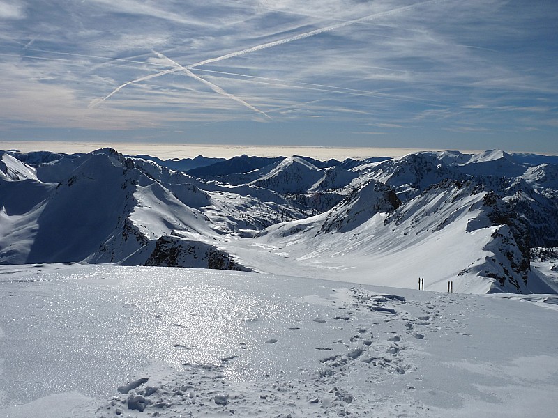 #9 téte des Bresses sud : Une belle descente qui nous attend. téte des Bresses sud : Une belle descente qui nous attend.