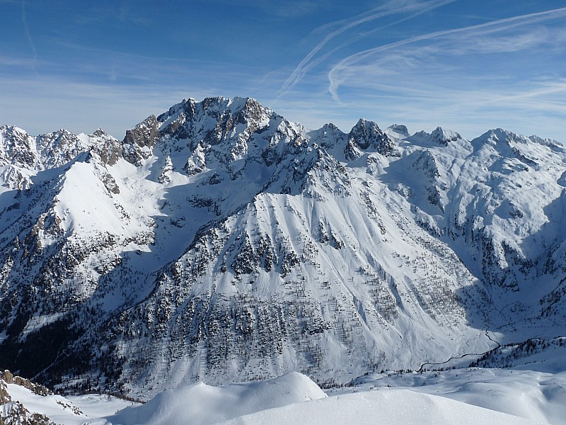 #7 téte des Bresses sud : le massif de l téte des Bresses sud : le massif de l'Argentera à nos pieds.