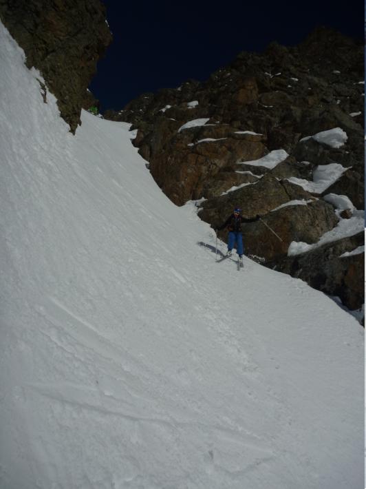 #10 Gardette : La section pentue a mi-couloir Gardette : La section pentue a mi-couloir