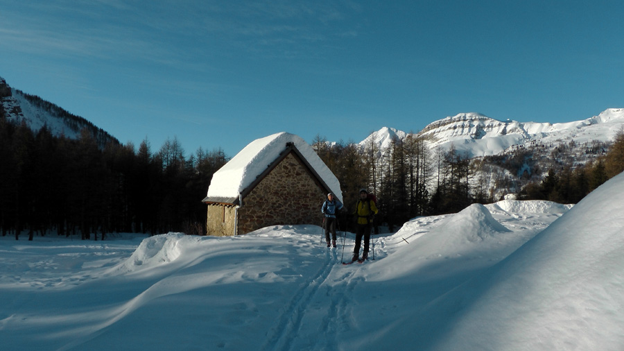 Cabanes de Sanguinnière:  Bel enneigement aussi dans ce coin