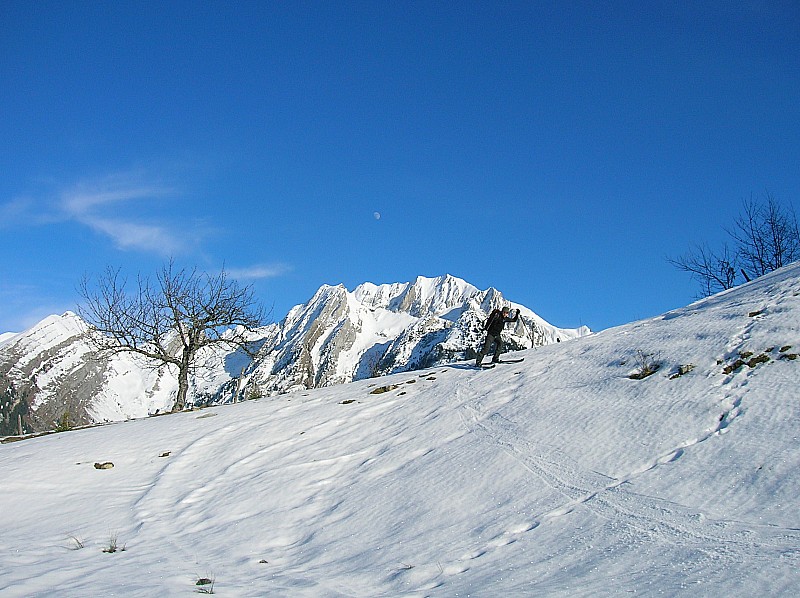 #2 Orsière : Cyrille à la descente avec ses Fischer de ski de randonnée nordique Orsière : Cyrille à la descente avec ses Fischer de ski de randonnée nordique
