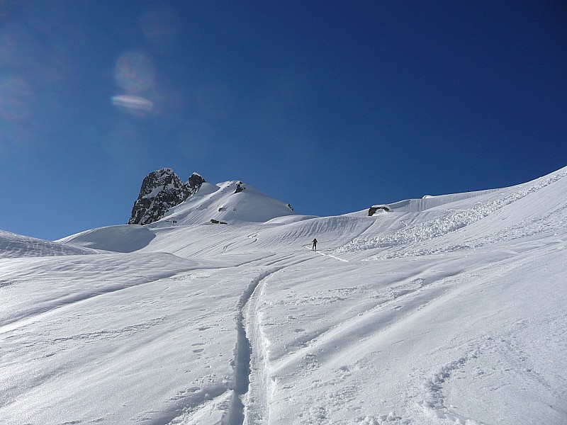 #6 Sous le col de l Sous le col de l'Aigleton : Grosse chaleur pour remonter jusqu'au col, pire qu'au printemps vindieu !