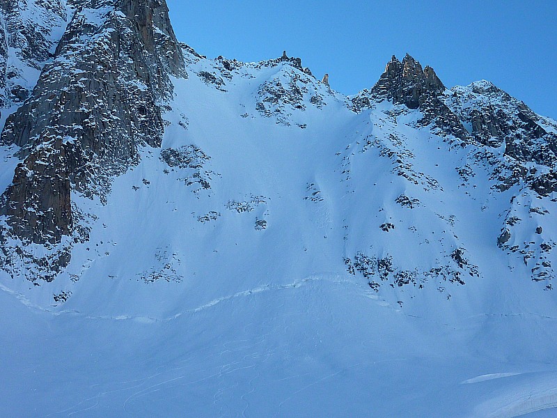 #11 Col des Cristaux : La face aujourd Col des Cristaux : La face aujourd'hui