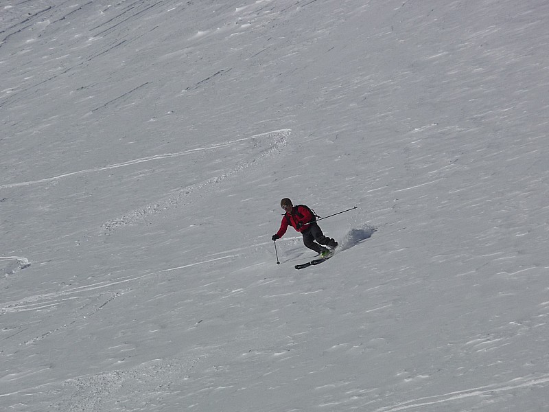 #10 sur le glacier : courbes survirées sur le glacier : courbes survirées