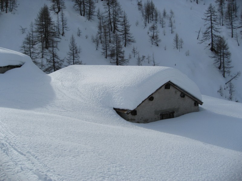 Testa Bernarda : Il a de la neige en Italie !!