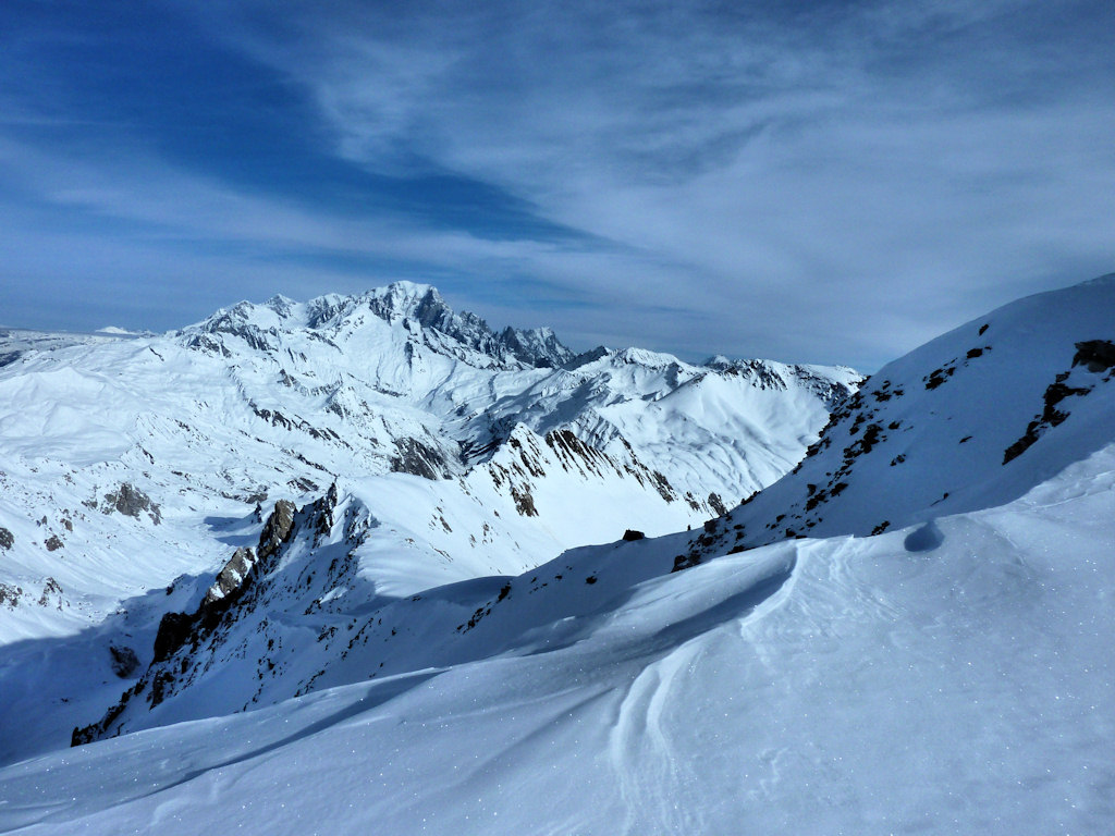 Coup d'oeil vers le Nord : Le Mont Blanc.