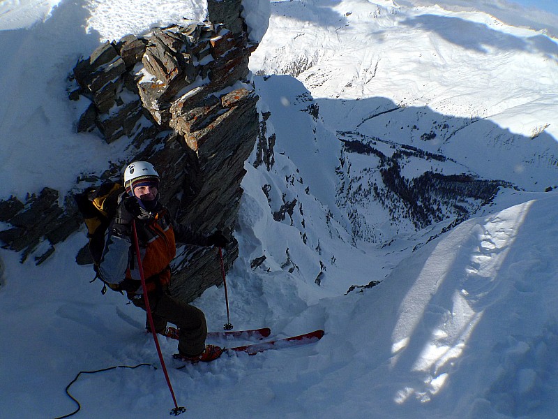 #2 Entrée du couloir : on sort le brin pour s Entrée du couloir : on sort le brin pour s'assurer sur les 20 premiers mètres