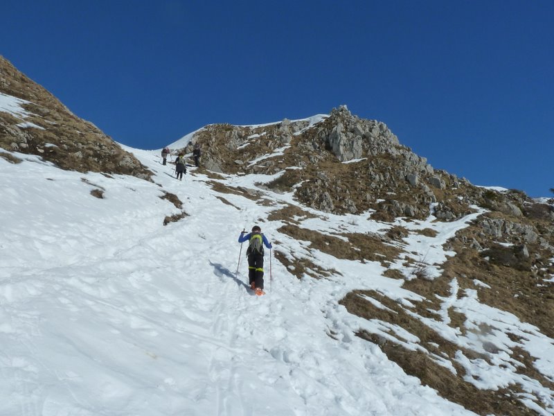 #3 Haute Pointe : Avec cette neige béton et ces traces, on est finalement mieux à pied. Haute Pointe : Avec cette neige béton et ces traces, on est finalement mieux à pied.
