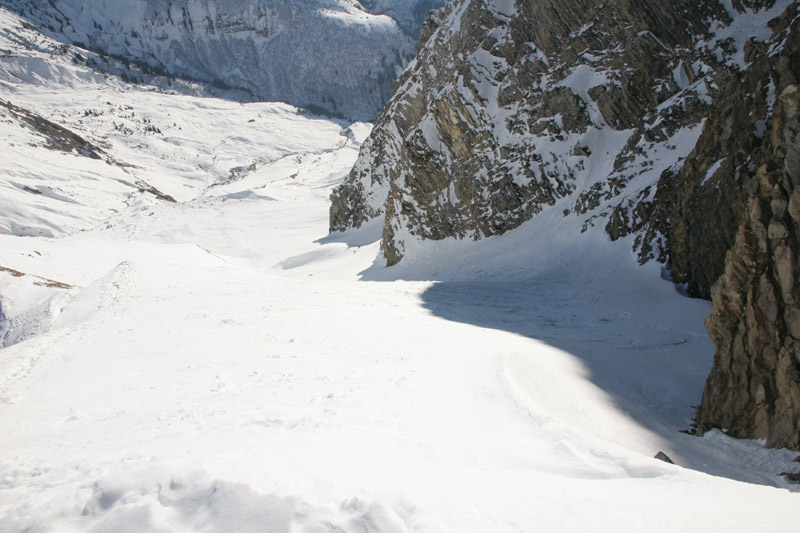#2 le couloir Est : pas en super neige le couloir Est : pas en super neige