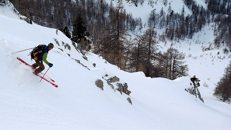 #12 Plaisir d Plaisir d'une 2ème descente : pente NW de la Crête de la Plate