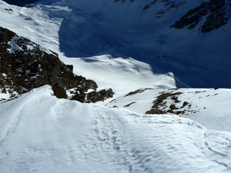 #22 Mt Belleface : Le couloir principal vu du dessus Mt Belleface : Le couloir principal vu du dessus