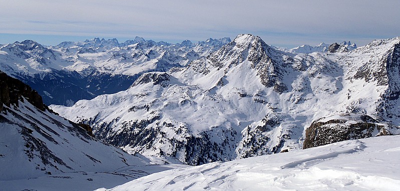 #2 Panorama depuis la Fournache : Rateau d Panorama depuis la Fournache : Rateau d'Aussois + Oisans + Arves