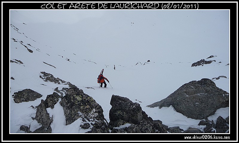 #5 Arête de Laurichard : J-P en contre-bas. Arête de Laurichard : J-P en contre-bas.