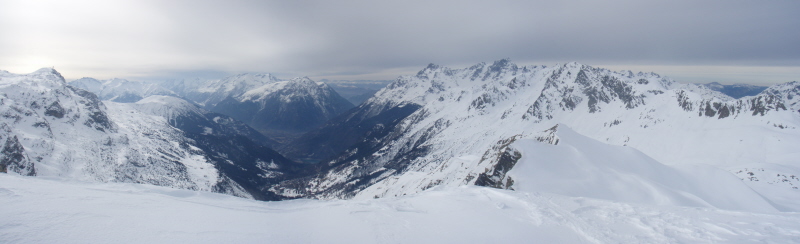 #1 Vue vers le sud : Au centre, Taillefer et Galbert Vue vers le sud : Au centre, Taillefer et Galbert