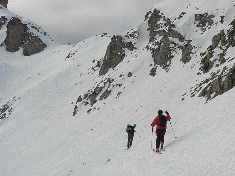#3 pénas 3 : traversé sous le sommet en versant sud.. pénas 3 : traversé sous le sommet en versant sud..