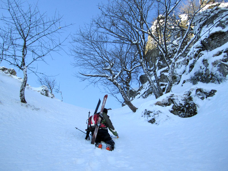 #1 Couloir de la Brèche : La sortie...ca brasse pas mal ! Couloir de la Brèche : La sortie...ca brasse pas mal !