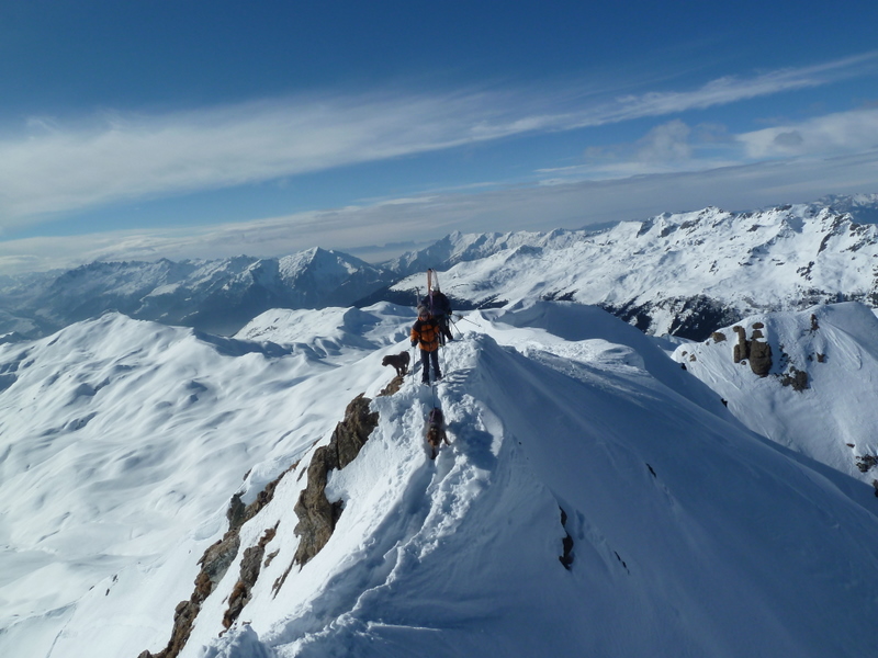 #2 Sur l Sur l'arête menant au sommet : Charlotte et cousin hub
