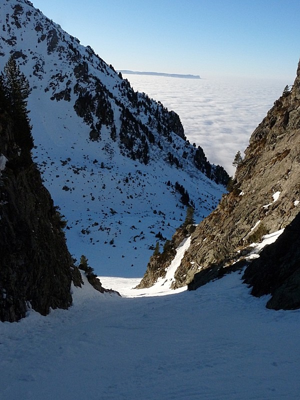 #3 Petit couloir de l Petit couloir de l'Echaillon : neige bien dure.