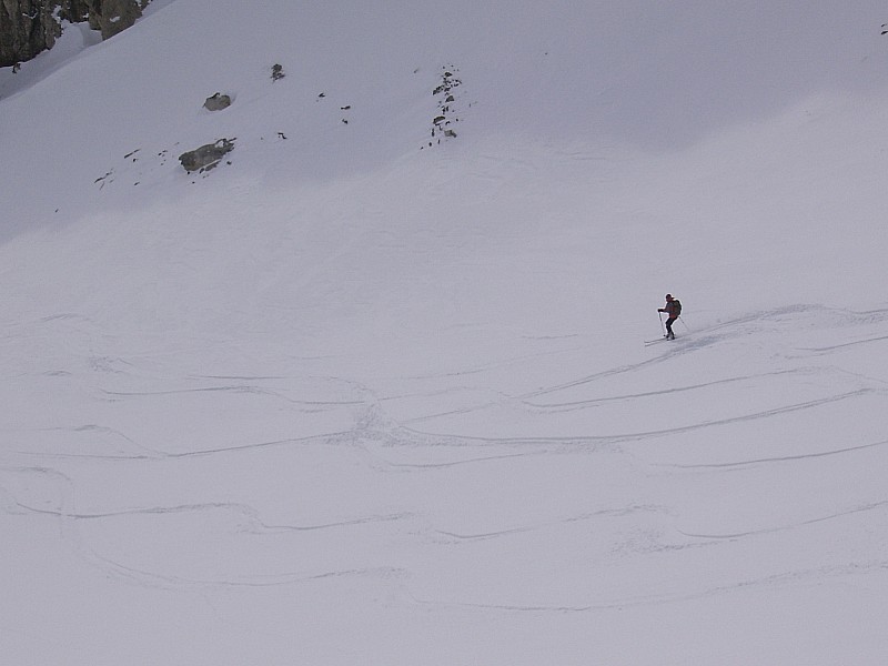 #5 début de la descente : neige correcte début de la descente : neige correcte