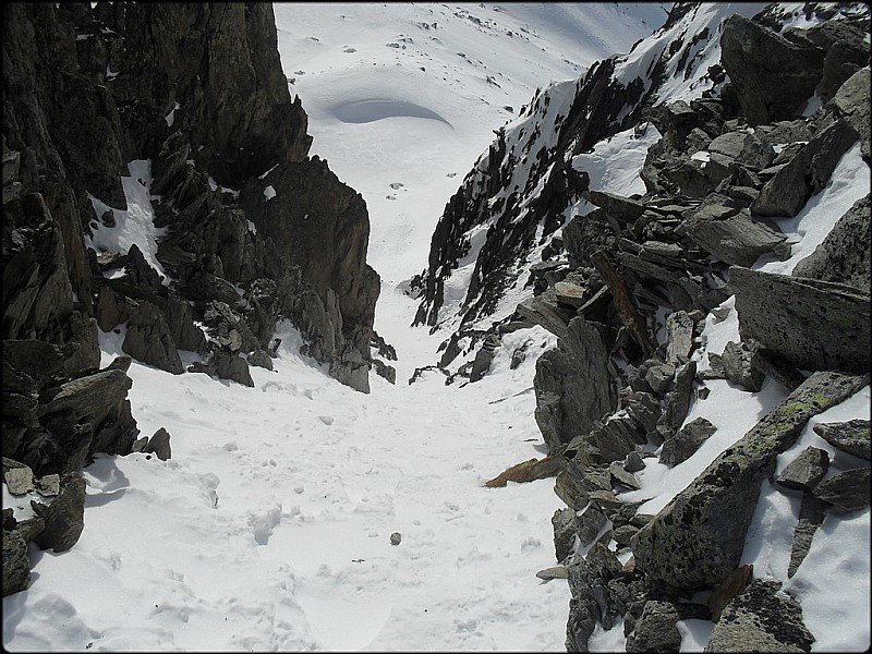 #7 Couloir sous le col du Passon Couloir sous le col du Passon