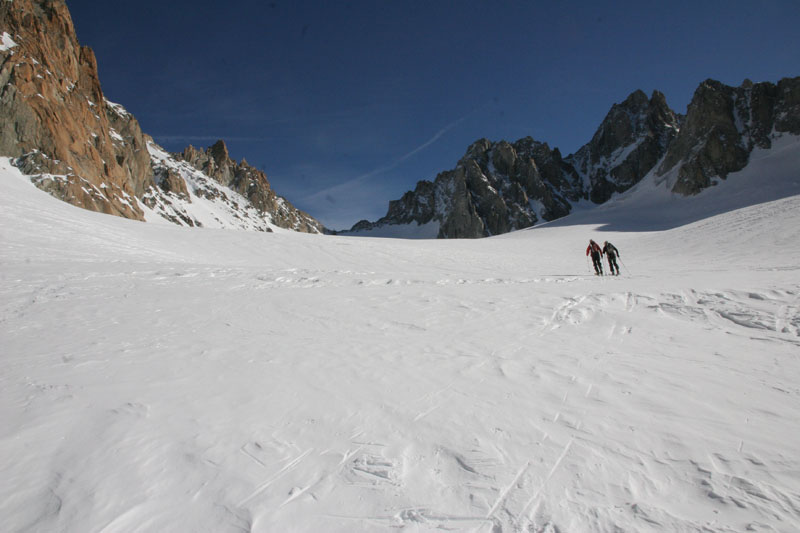 Lilian et Julien : à la montée sur le glacier des Améthystes