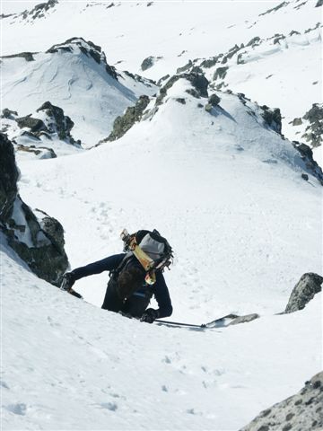 Grands Moulins : Sur l'arête NW