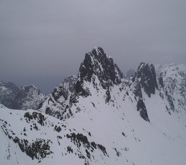 Punta Missoghiu : De gauche à droite : Bocca Stranciacone, Punta Missoghiu, Punta Stranciacone et Punta Culaghia.