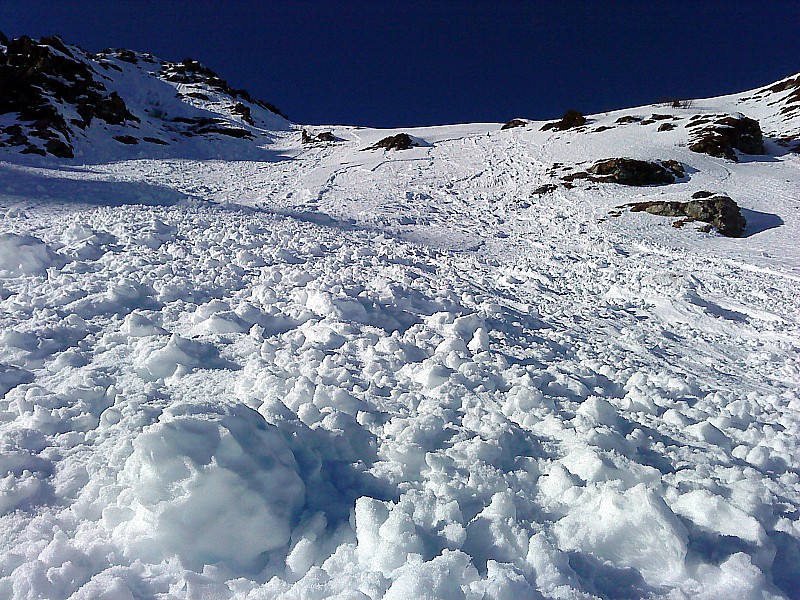 #3 Pic Barlet : les coulées apres notre passage Pic Barlet : les coulées apres notre passage