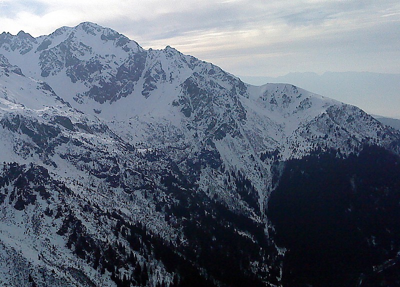 #5 Pic Barlet : les couloirs vue depuis le Jas des Lievres Pic Barlet : les couloirs vue depuis le Jas des Lievres
