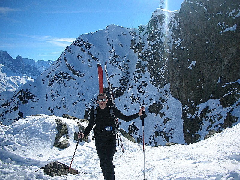 #8 Pointe de la Terrasse : Moi, à la sortie du col de la Terrasse ! Pointe de la Terrasse : Moi, à la sortie du col de la Terrasse !