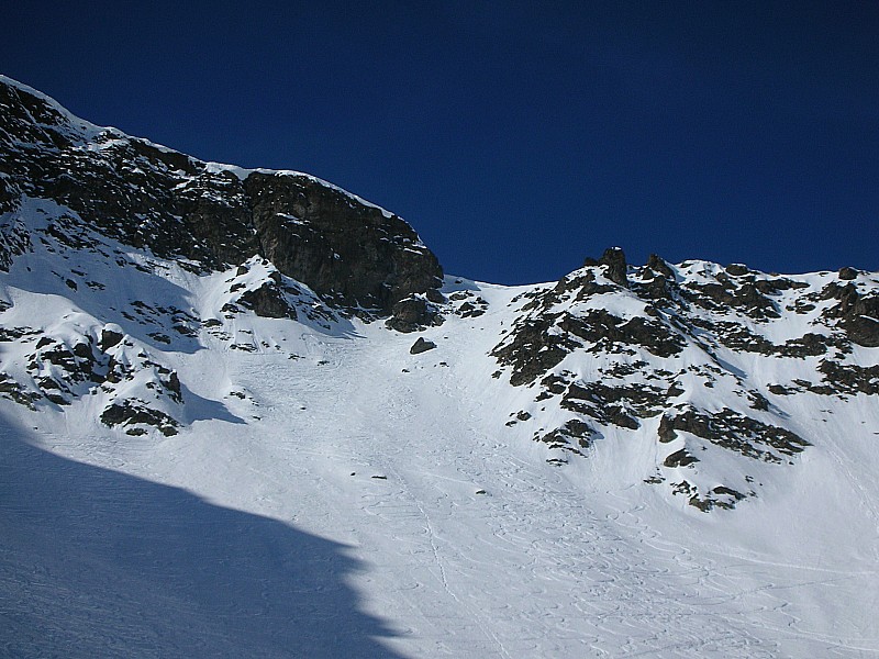 #6 Pointe de la Terrasse : Accès au col de la Terrasse: 40° puis 45° sur la fin. Ca promet ... Pointe de la Terrasse : Accès au col de la Terrasse: 40° puis 45° sur la fin. Ca promet ...
