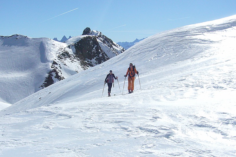 #8 Rocher des Pâtres : Les Aiguilles d Rocher des Pâtres : Les Aiguilles d'Arves à travers le col des Balmettes,et la traversée vitrifiée pour rejoindre le Rocher des Pâtres