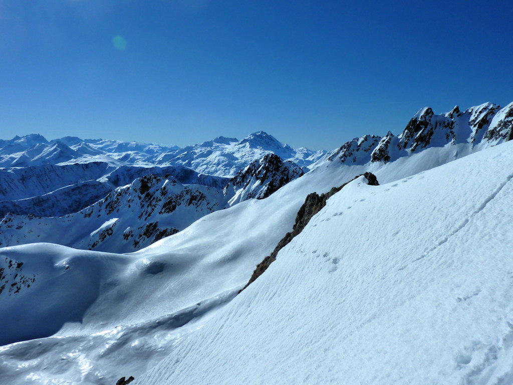 #13 De l De l'Oisan à l'Etendard : Un dernier coup d'oeil panoramique avant de quitter la brêche.