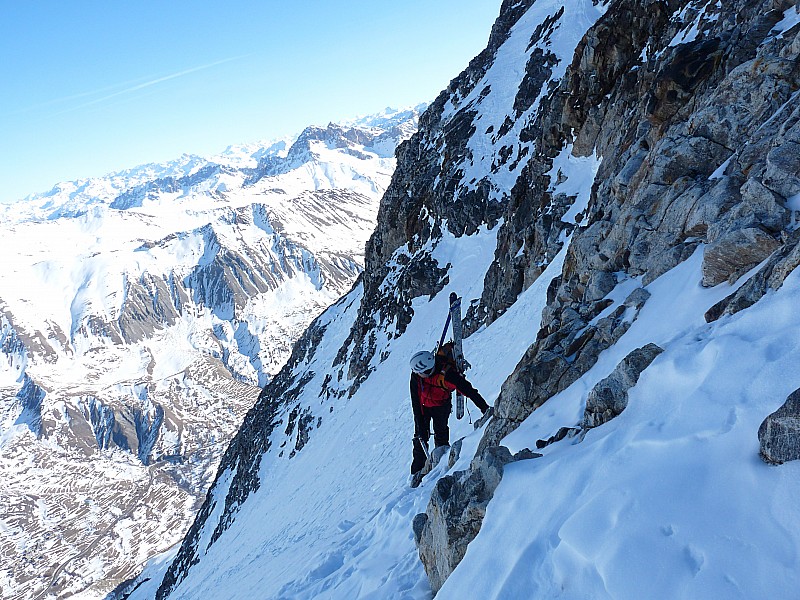 #7 Bec de l Bec de l'homme : Arrivee au pied du glacier