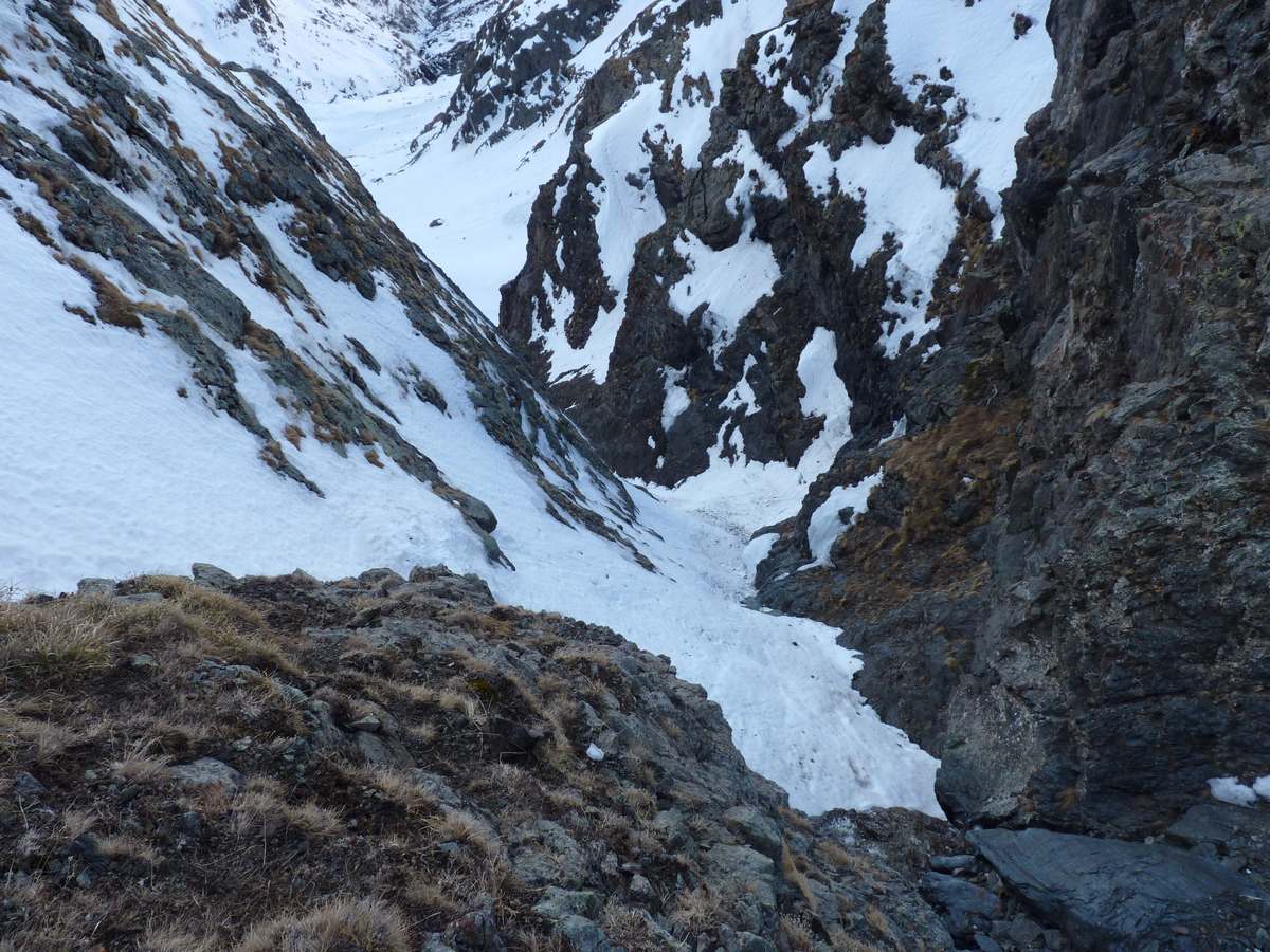 #2 Couloir du verrou : Après le contournement de la petite cascade Couloir du verrou : Après le contournement de la petite cascade