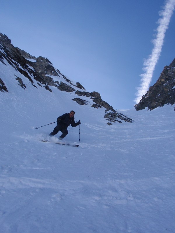 #8 Premier couloir : neige correcte. Premier couloir : neige correcte.