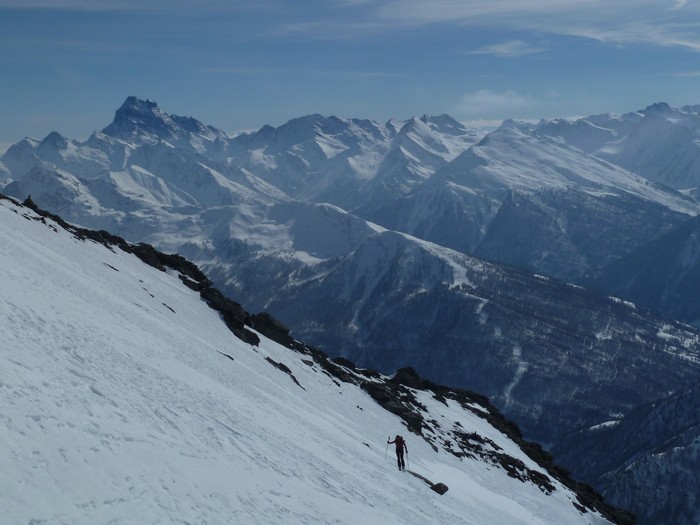 #4 Bric Froid : Final par la facette SW versant italien. Bric Froid : Final par la facette SW versant italien.