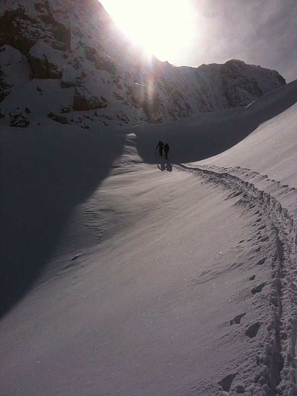 Col du Petit Argentier : Une belle trace, ça faisait longtemps